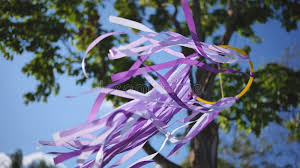 Colorful Ribbons Flowing Sky Stock ...