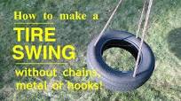 How to Make a ● TIRE SWING ● That's Safe and Easy to Make !