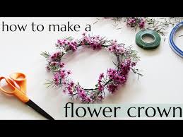 How to make a flower crown - YouTube