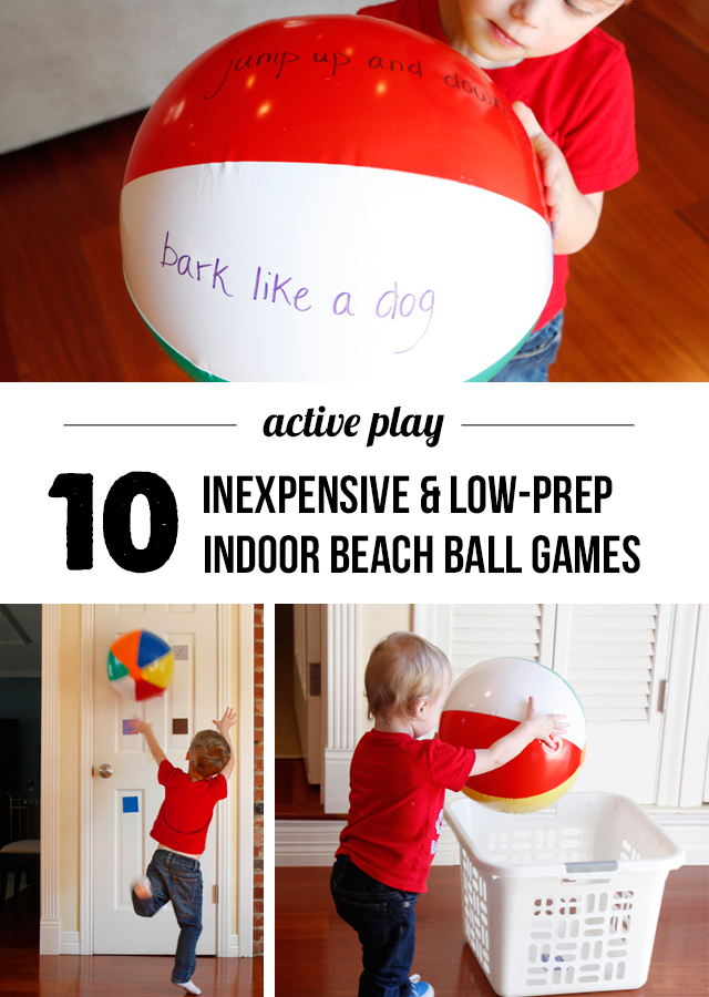 Indoor beach ball games