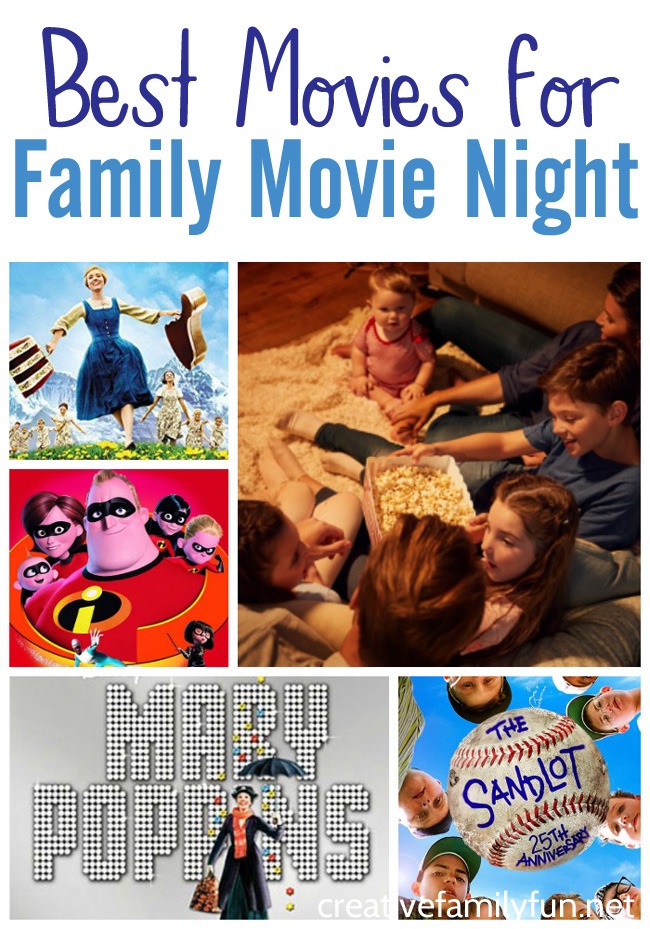 What are you going to watch for your next family movie night? Here are the best choices for fun family friendly movies to watch.