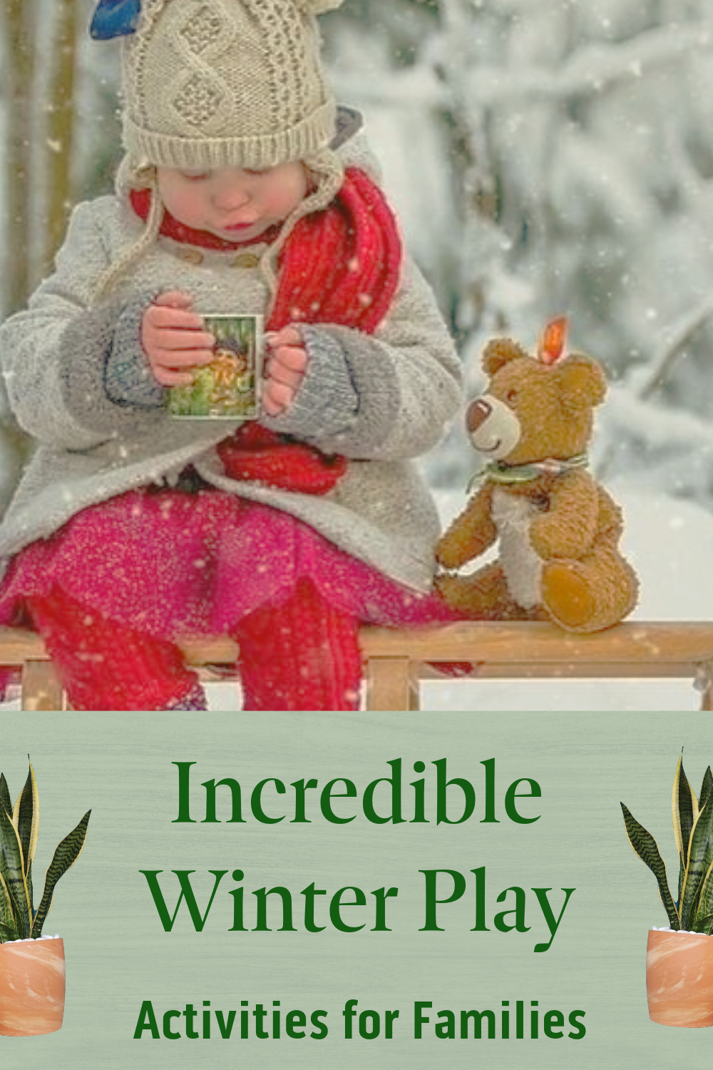 Winter Activities Blow Frozen Bubbles