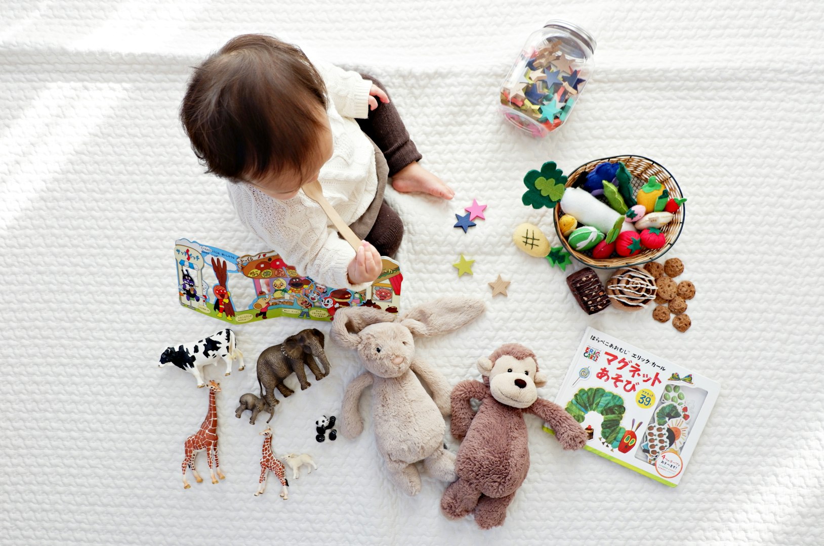 sensory loose parts play for 7 month baby
